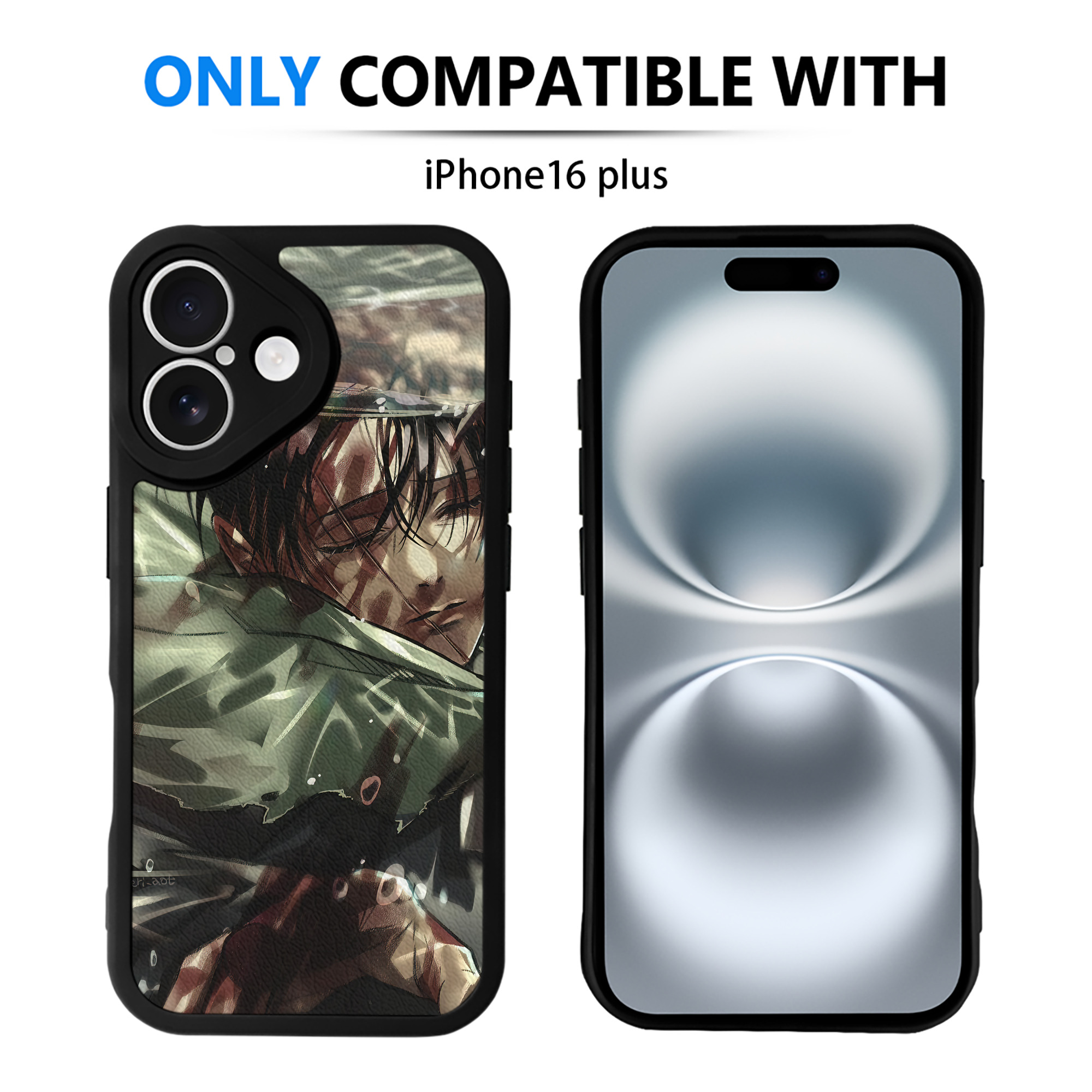 （画像用） 進撃の巨人 Attack on Titan 【iPhone 16シリーズ対応】シリコンスマホケース（レザー調） 材質：シリコン